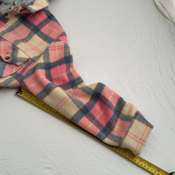 Central Park West Ryder pink blue gray plaid dickie jacket - Picture 12 of 13
